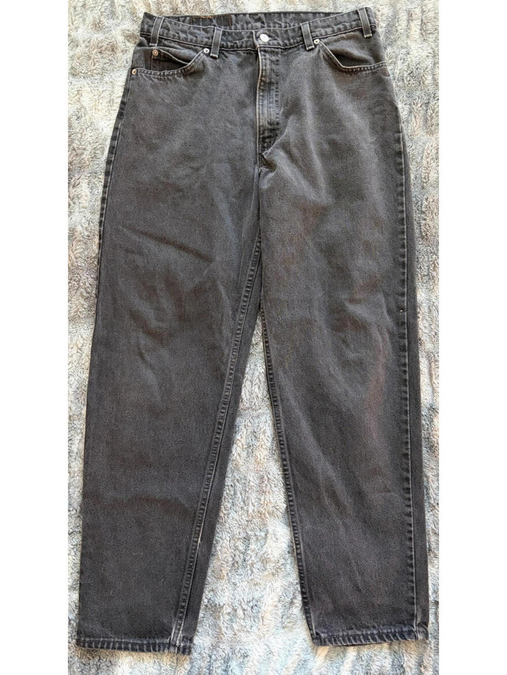 Levi’s 560 Orange Tab Black Jeans MADE IN USA Vintage 1996 Loose Taper 34x32